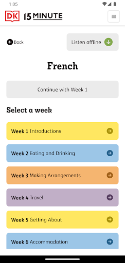 DK 15 Minute Language Course ekran görüntüsü