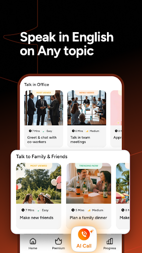 SpeakX - English Speaking App ekran görüntüsü