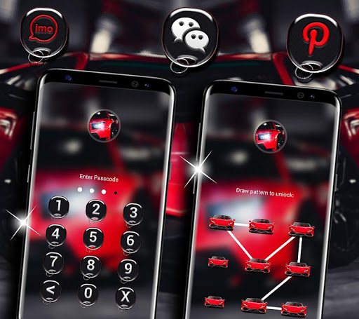 Red Car Launcher Theme ekran görüntüsü