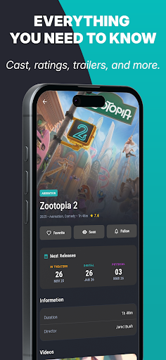 Frameline: Movies & TV Tracker ekran görüntüsü