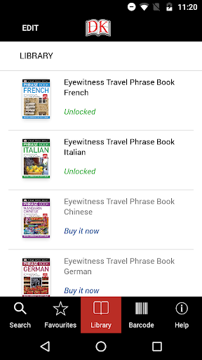 DK Eyewitness Phrase Book Audi ekran görüntüsü