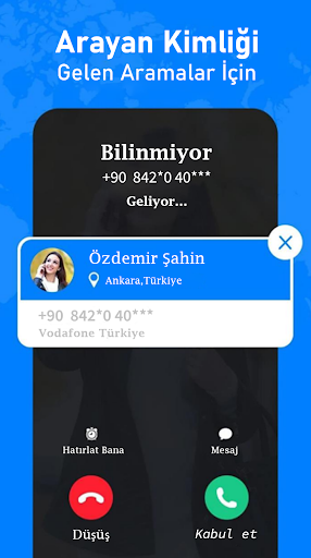 Telefon Numarası Engelleme: ID ekran görüntüsü