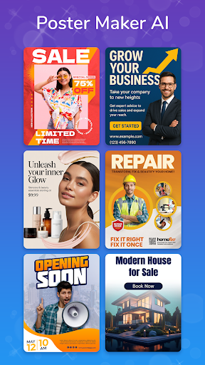 Poster maker AI Flyer 2026 ekran görüntüsü