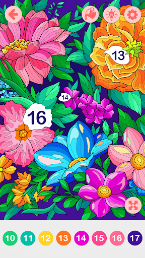Relaxing Color Paint by Number ekran görüntüsü