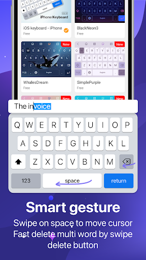 Keyboard OS 18 - Emojis ekran görüntüsü
