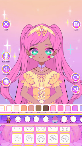 Moon Story dress up girl game ekran görüntüsü