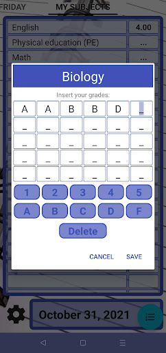 My Grades - School Timetable ekran görüntüsü