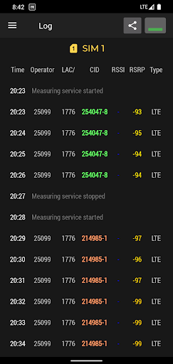 Cell Signal Monitor ekran görüntüsü