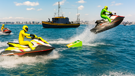 Water Jetski Boat Racing Stunt ekran görüntüsü