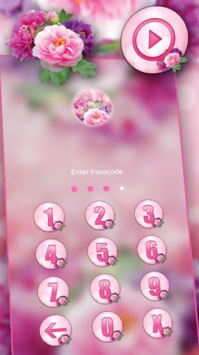 Pink Flower Bokeh Launcher ekran görüntüsü