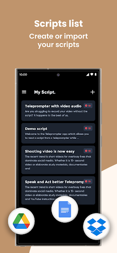 Teleprompter with Video Audio ekran görüntüsü