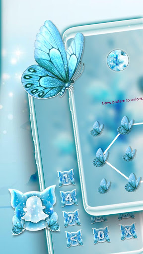 Flower Butterfly Glitter Theme ekran görüntüsü
