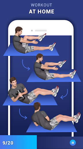 Lose Belly Fat Workout for Men ekran görüntüsü