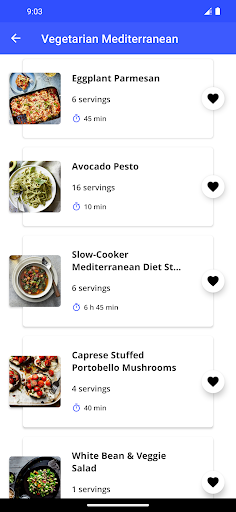 VEG Mediterranean Diet Recipes ekran görüntüsü