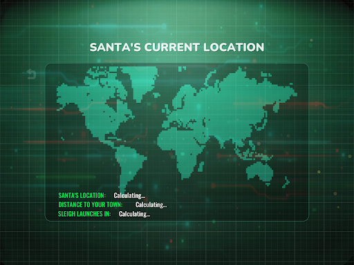 Santa Tracker -  (simulated) ekran görüntüsü