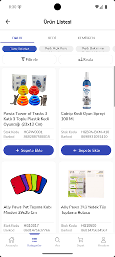 Hepgün Pet Market ekran görüntüsü