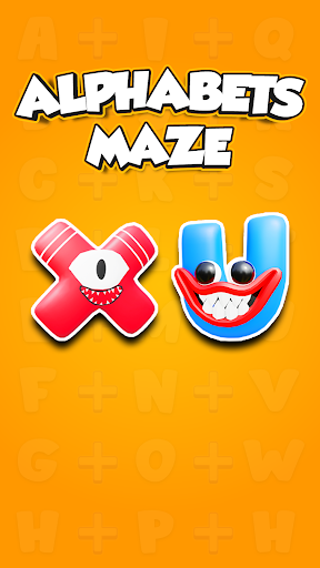 Merge alphabet run - Maze room ekran görüntüsü