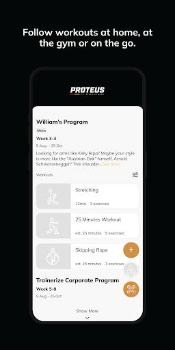 Proteus Athletic Club ekran görüntüsü