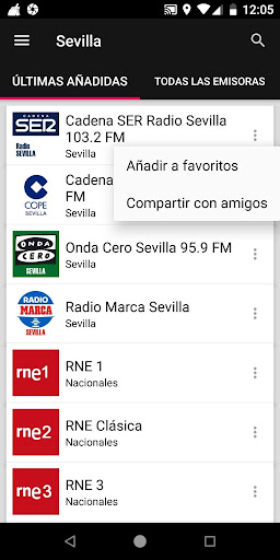 Radios de Sevilla - España ekran görüntüsü