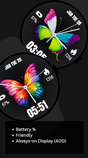 Butterfly WatchFace ekran görüntüsü