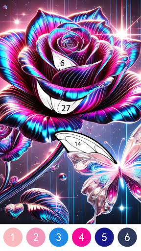 Fantasy Color By Number Game ekran görüntüsü