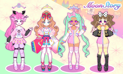 Moon Story dress up girl game ekran görüntüsü