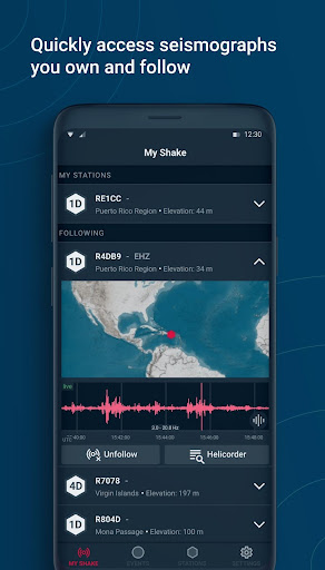 ShakeNet Earthquake Monitoring ekran görüntüsü