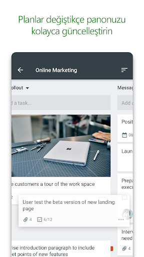 Microsoft Planner ekran görüntüsü