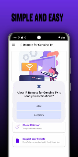 Remote for Genuine Tv ekran görüntüsü