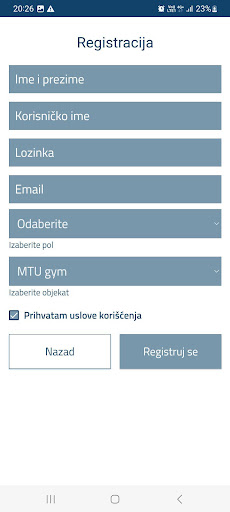 MTU Gym ekran görüntüsü
