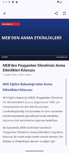 Mevzuat Eğitim Haberleri ekran görüntüsü