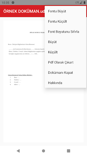 Uyap Doküman Editör ekran görüntüsü