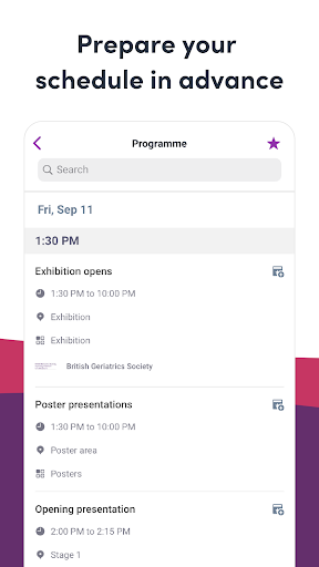 BGS Virtual Events ekran görüntüsü
