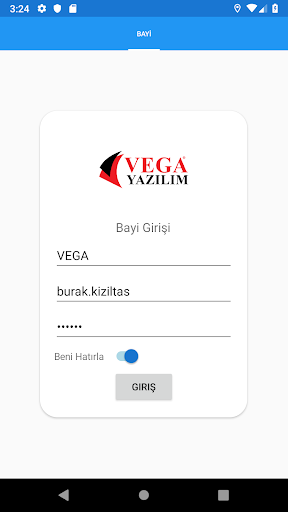 VEGA CRM ekran görüntüsü