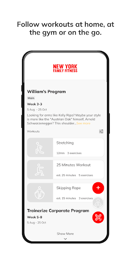 New York Family Fitness ekran görüntüsü