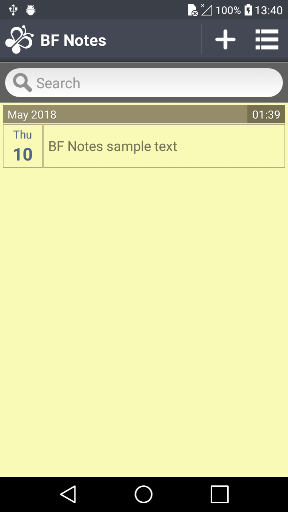 BF Notes ekran görüntüsü