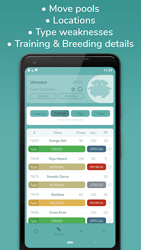 dataDex - Pokédex for Pokémon ekran görüntüsü