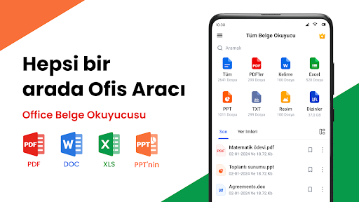Tüm Belge Görüntüleyici, PDF ekran görüntüsü