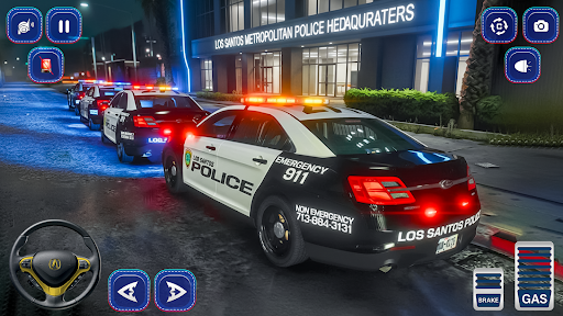 City Cop Car Game 3D ekran görüntüsü