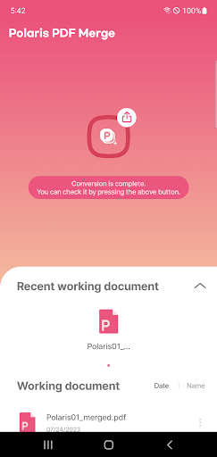 Polaris PDF Merge ekran görüntüsü
