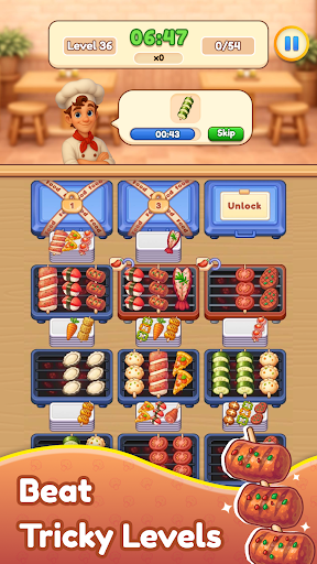 Grill Master: Food Sort Puzzle ekran görüntüsü