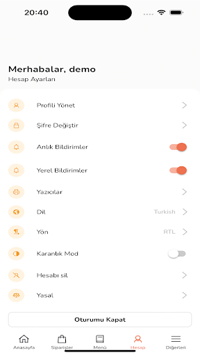 Restoran Kayıt - Neyiyek.com ekran görüntüsü