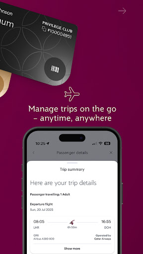Qatar Airways ekran görüntüsü