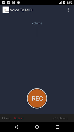 Voice to MIDI ekran görüntüsü
