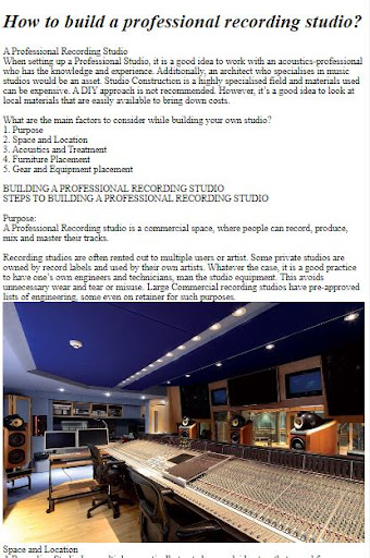 How to Make a Recording Studio ekran görüntüsü