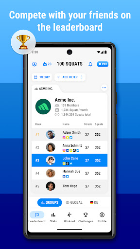 100 Squats: Butt & Leg Trainer ekran görüntüsü