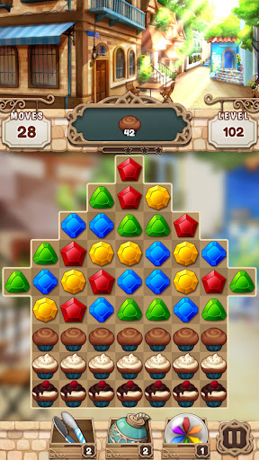 Cafe Terrace: Jewel Match 3 ekran görüntüsü