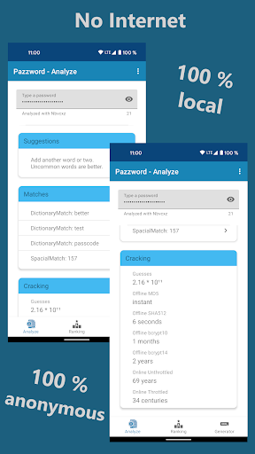 Pazzword - Password Evaluator ekran görüntüsü