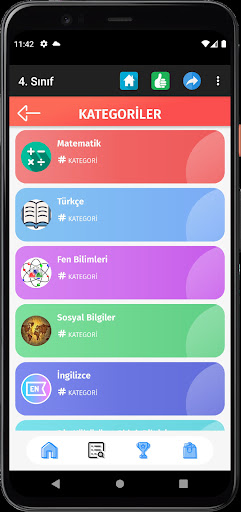 4. Sınıf Tüm Dersler Test Çöz ekran görüntüsü