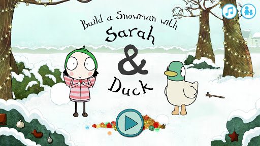 Sarah & Duck: Build a Snowman ekran görüntüsü